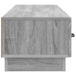 vidaXL TV skrinka Sivá sonoma 147 x 34,5 x 27 cm Kompozitné drevo – Obrázok 7