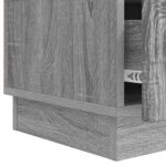 vidaXL TV skrinka Sivá sonoma 147 x 34,5 x 27 cm Kompozitné drevo – Obrázok 9