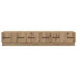 vidaXL TV skrinka Dub artisan 147 x 34,5 x 27 cm Kompozitné drevo – Obrázok 6