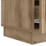 vidaXL TV skrinka Dub artisan 147 x 34,5 x 27 cm Kompozitné drevo – Obrázok 9