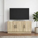 vidaXL TV skrinka Dub sonoma 99 x 34,5 x 47 cm Kompozitné drevo