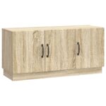 vidaXL TV skrinka Dub sonoma 99 x 34,5 x 47 cm Kompozitné drevo – Obrázok 2