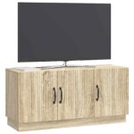 vidaXL TV skrinka Dub sonoma 99 x 34,5 x 47 cm Kompozitné drevo – Obrázok 3