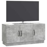 vidaXL TV skrinka Betónovo sivá 99 x 34,5 x 47 cm Kompozitné drevo – Obrázok 3