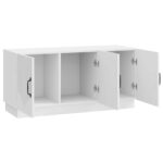 vidaXL TV skrinka Biela s vysokým leskom 99 x 34,5 x 47 cm – Obrázok 5