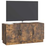 vidaXL TV skrinka Dymový dub 99 x 34,5 x 47 cm Kompozitné drevo – Obrázok 3