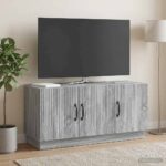 vidaXL TV skrinka Sivá sonoma 99 x 34,5 x 47 cm Kompozitné drevo