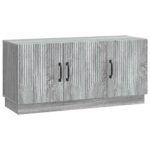 vidaXL TV skrinka Sivá sonoma 99 x 34,5 x 47 cm Kompozitné drevo – Obrázok 2