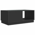vidaXL Konferenčný stolík Čierna 90 x 50 x 37 cm Kompozitné drevo – Obrázok 7