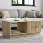 vidaXL Konferenčný stolík Dub sonoma 90 x 50 x 37 cm Kompozitné drevo