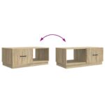 vidaXL Konferenčný stolík Dub sonoma 90 x 50 x 37 cm Kompozitné drevo – Obrázok 10