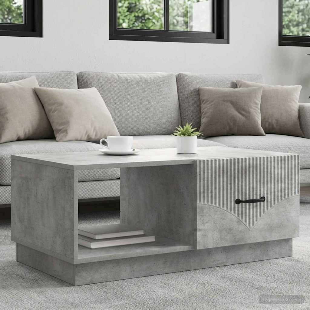 895418_1.jpg vidaXL Konferenčný stolík Betónovo sivá 90 x 50 x 37 cm – Obrázok 1
