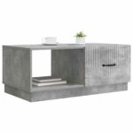 vidaXL Konferenčný stolík Betónovo sivá 90 x 50 x 37 cm – Obrázok 3