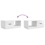 vidaXL Konferenčný stolík Biela s vysokým leskom 90 x 50 x 37 cm – Obrázok 10