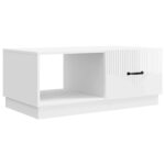 vidaXL Konferenčný stolík Biela s vysokým leskom 90 x 50 x 37 cm – Obrázok 2