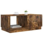 vidaXL Konferenčný stolík Dymový dub 90 x 50 x 37 cm Kompozitné drevo – Obrázok 3