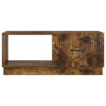 vidaXL Konferenčný stolík Dymový dub 90 x 50 x 37 cm Kompozitné drevo – Obrázok 5