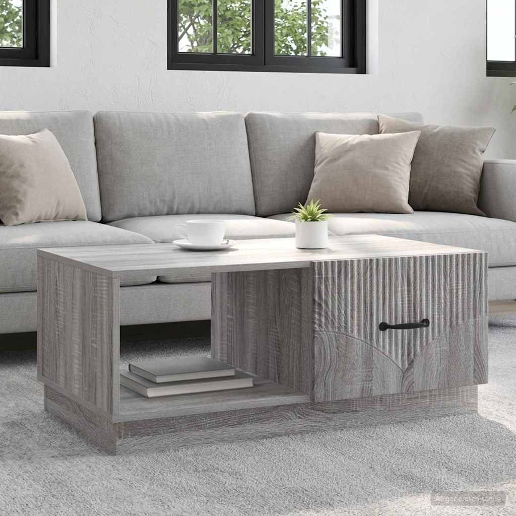 895421_1.jpg vidaXL Konferenčný stolík Sivá sonoma 90 x 50 x 37 cm Kompozitné drevo – Obrázok 1