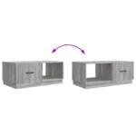 vidaXL Konferenčný stolík Sivá sonoma 90 x 50 x 37 cm Kompozitné drevo – Obrázok 10