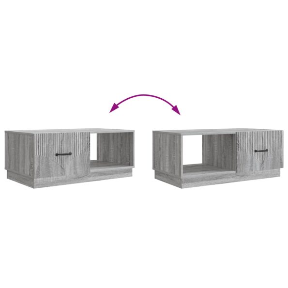 vidaXL Konferenčný stolík Sivá sonoma 90 x 50 x 37 cm Kompozitné drevo – Obrázok 10