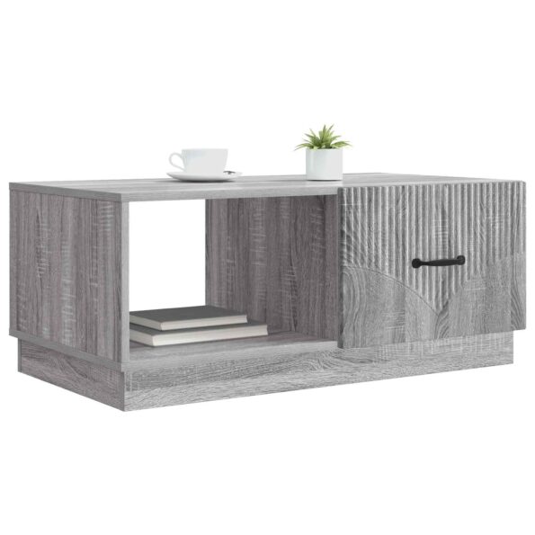 vidaXL Konferenčný stolík Sivá sonoma 90 x 50 x 37 cm Kompozitné drevo – Obrázok 3