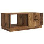 vidaXL Konferenčný stolík Staré drevo 90 x 50 x 37 cm Kompozitné drevo – Obrázok 2