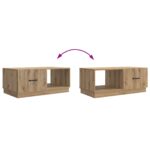 vidaXL Konferenčný stolík Dub artisan 90 x 50 x 37 cm Kompozitné drevo – Obrázok 10