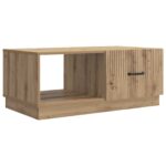 vidaXL Konferenčný stolík Dub artisan 90 x 50 x 37 cm Kompozitné drevo – Obrázok 2