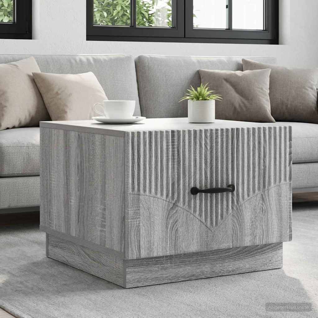 895431_1.jpg vidaXL Konferenčný stolík Sivá sonoma 49 x 50 x 37 cm Kompozitné drevo – Obrázok 1