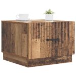 vidaXL Konferenčný stolík Staré drevo 49 x 50 x 37 cm Kompozitné drevo – Obrázok 3