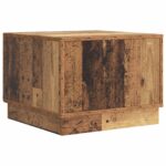 vidaXL Konferenčný stolík Staré drevo 49 x 50 x 37 cm Kompozitné drevo – Obrázok 7