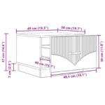 vidaXL Konferenčný stolík Dub artisan 49 x 50 x 37 cm Kompozitné drevo – Obrázok 10