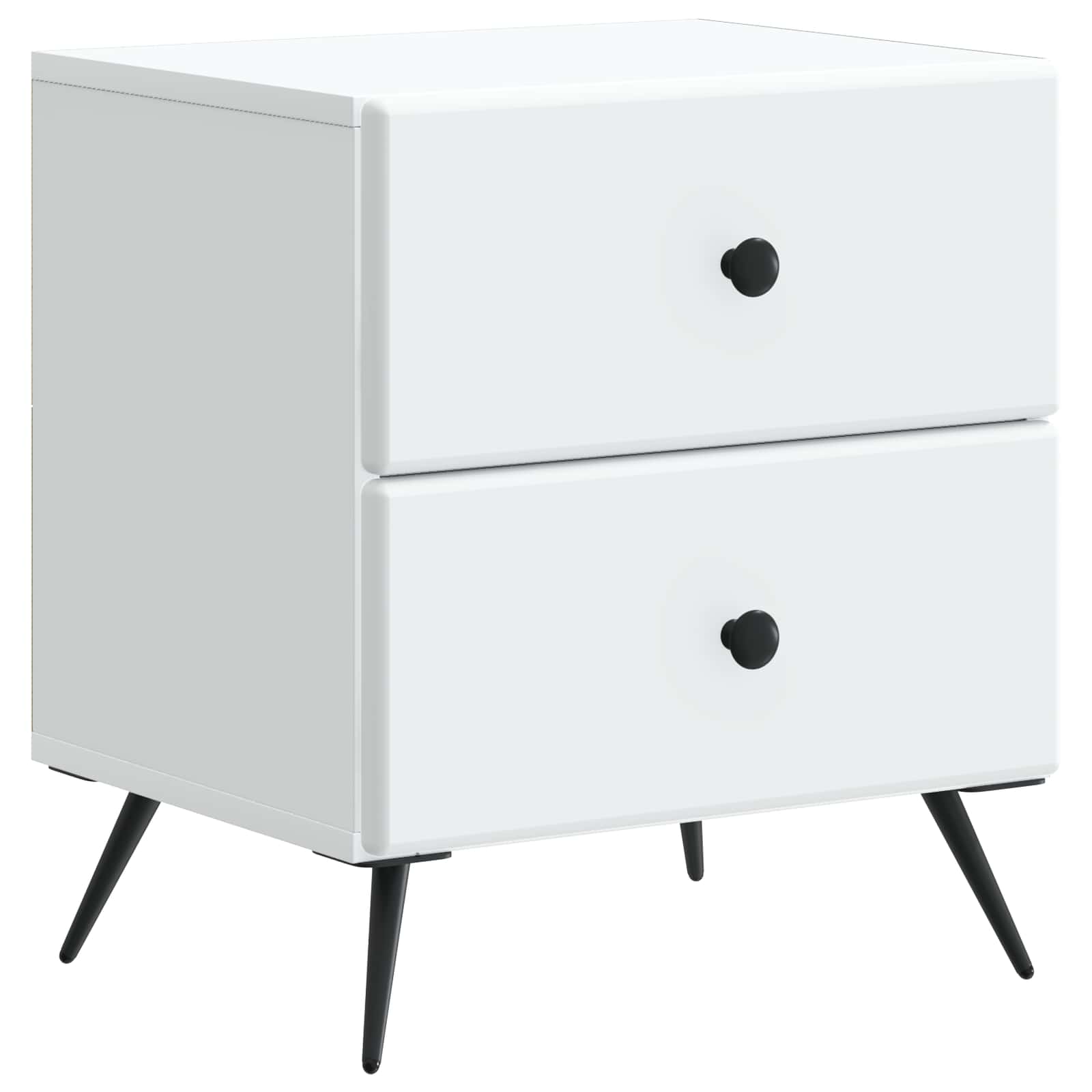 895445_1.jpg vidaXL Nočný stolík Biela 43 x 34,5 x 47,5 cm Kompozitné drevo – Obrázok 1