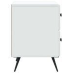 vidaXL Nočný stolík Biela 43 x 34,5 x 47,5 cm Kompozitné drevo – Obrázok 5