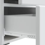 vidaXL Nočný stolík Biela 43 x 34,5 x 47,5 cm Kompozitné drevo – Obrázok 8