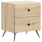 vidaXL Nočný stolík Dub sonoma 43 x 34,5 x 47,5 cm Kompozitné drevo