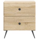 vidaXL Nočný stolík Dub sonoma 43 x 34,5 x 47,5 cm Kompozitné drevo – Obrázok 4