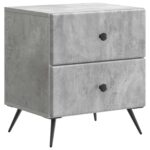 vidaXL Nočný stolík 2 pcs Betónovo sivá 43 x 34,5 x 47,5 cm – Obrázok 3