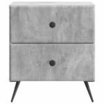 vidaXL Nočný stolík 2 pcs Betónovo sivá 43 x 34,5 x 47,5 cm – Obrázok 5