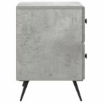 vidaXL Nočný stolík 2 pcs Betónovo sivá 43 x 34,5 x 47,5 cm – Obrázok 6