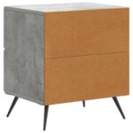 vidaXL Nočný stolík 2 pcs Betónovo sivá 43 x 34,5 x 47,5 cm – Obrázok 7