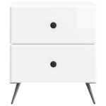 vidaXL Nočný stolík Biela s vysokým leskom 43 x 34,5 x 47,5 cm – Obrázok 4