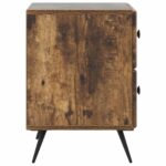 vidaXL Nočný stolík so zásuvkou 2 pcs Dymový dub 43 x 34,5 x 47,5 cm – Obrázok 6