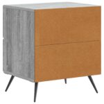 vidaXL Nočný stolík so zásuvkou 2 pcs Sivá sonoma 43 x 34,5 x 47,5 cm – Obrázok 7