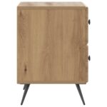 vidaXL Nočný stolík Dub artisan 43 x 34,5 x 47,5 cm Kompozitné drevo – Obrázok 5