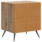 vidaXL Nočný stolík Dub artisan 43 x 34,5 x 47,5 cm Kompozitné drevo – Obrázok 6