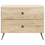 vidaXL Nočný stolík Dub sonoma 62 x 34,5 x 47,5 cm Kompozitné drevo – Obrázok 4