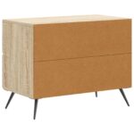 vidaXL Nočný stolík Dub sonoma 62 x 34,5 x 47,5 cm Kompozitné drevo – Obrázok 6