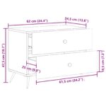 vidaXL Nočný stolík Dub sonoma 62 x 34,5 x 47,5 cm Kompozitné drevo – Obrázok 9