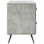 vidaXL Nočný stolík Betónovo sivá 62 x 34,5 x 47,5 cm Kompozitné drevo – Obrázok 5